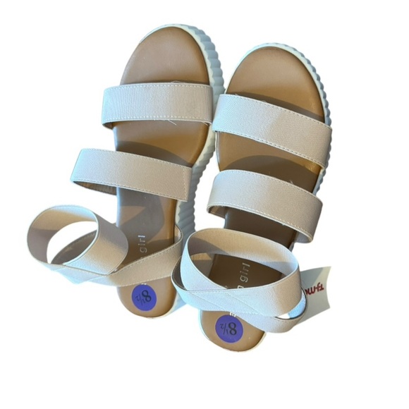 Madden Girl Shoes - Madden Girl Nude Strap Platform Sandals - NWT size 8.5